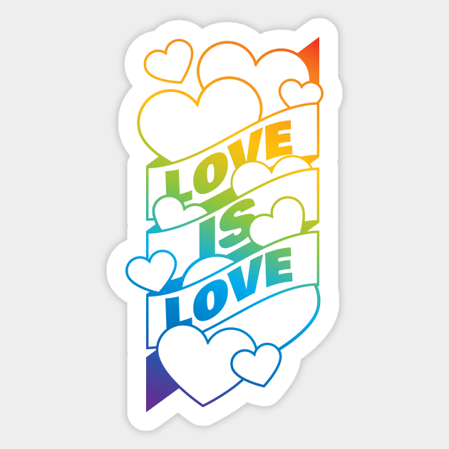 Love is Love Sticker by BeCreativeHere